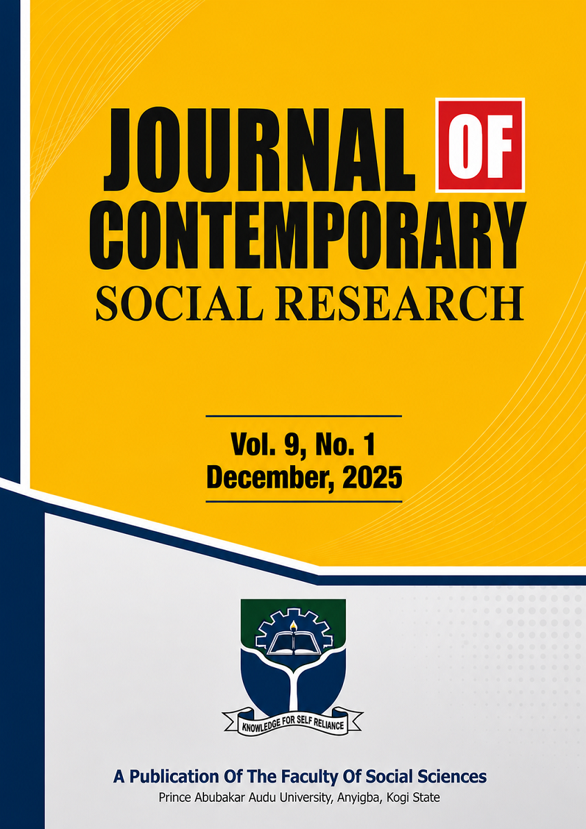 					View Vol. 9 No. 1 (2026): Journal of Contemporary Social Research - December’s Edition
				